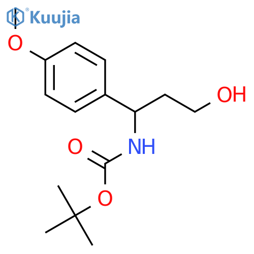 3-(Boc-amino)-3-(4-methoxyphenyl)-1-propanol structure