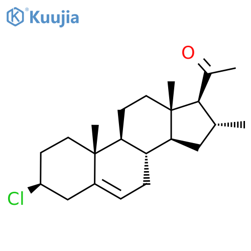 Pregn-5-en-20-one, 3-beta-chloro-16-alpha-methyl- structure