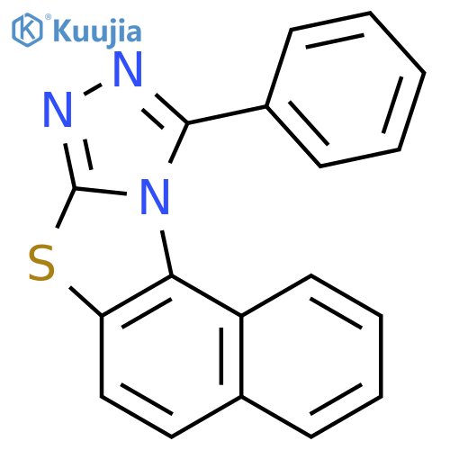 Naphtho[1',2':4,5]thiazolo[2,3-c][1,2,4]triazole, 10-phenyl- structure