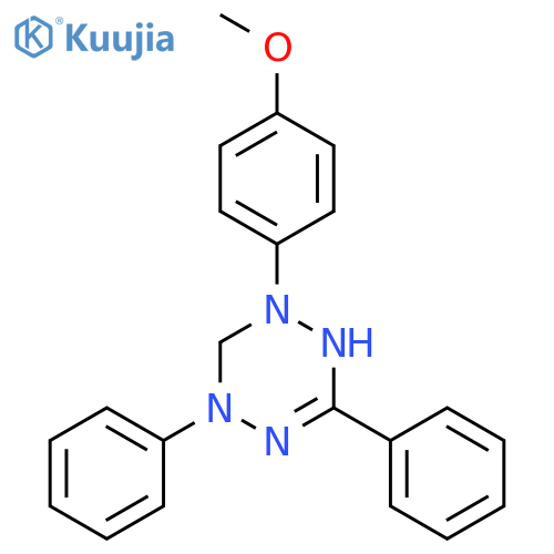 1,2,4,5-Tetrazine, 1,2,5,6-tetrahydro-1-(4-methoxyphenyl)-3,5-diphenyl- structure
