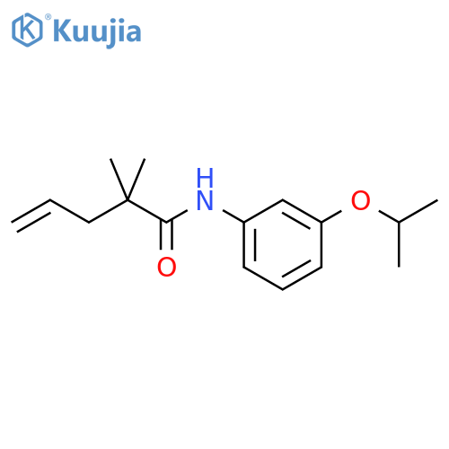 4-Pentenamide, 2,2-dimethyl-N-[3-(1-methylethoxy)phenyl]- structure