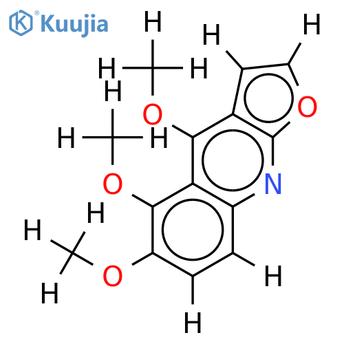 4,5,6-Trimethoxyfurl[2,3-b]quinoline structure