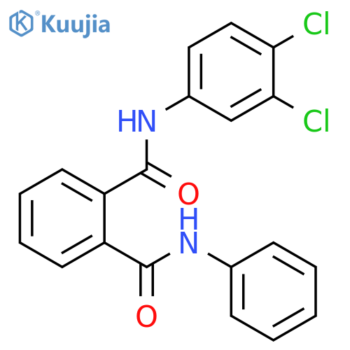 1,2-Benzenedicarboxamide, N-(3,4-dichlorophenyl)-N'-phenyl- structure