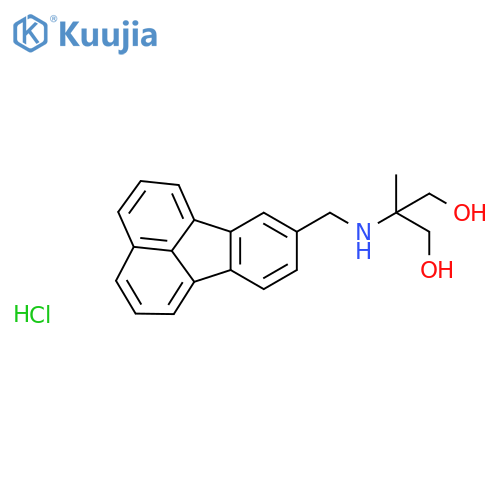1,3-Propanediol,2-[(8-fluoranthenylmethyl)amino]-2-methyl-, hydrochloride (1:1) structure