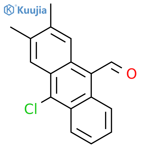 9-Anthracenecarboxaldehyde, 10-chloro-2,3-dimethyl- structure