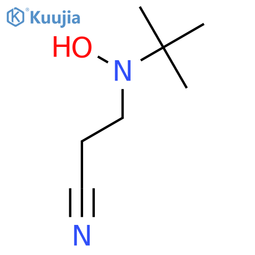 Propanenitrile, 3-[(1,1-dimethylethyl)hydroxyamino]- structure