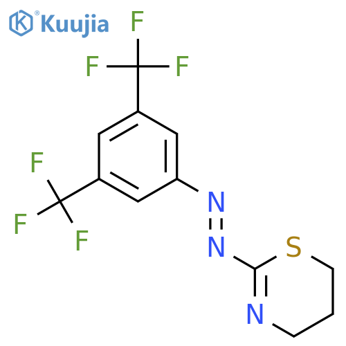 4H-1,3-Thiazine, 2-[[3,5-bis(trifluoromethyl)phenyl]azo]-5,6-dihydro- structure