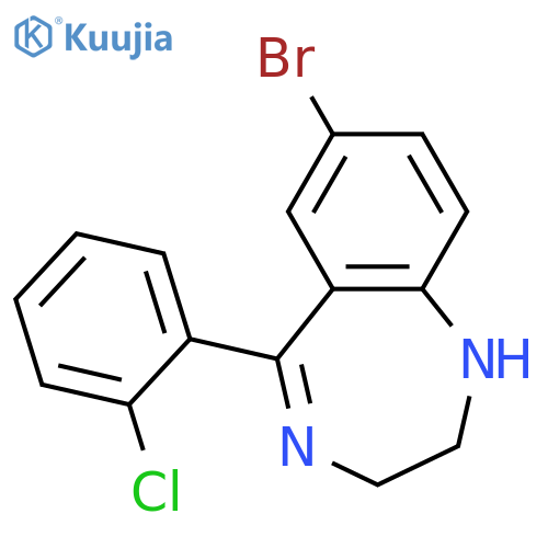 1H-1,4-Benzodiazepine, 7-bromo-5-(2-chlorophenyl)-2,3-dihydro- structure