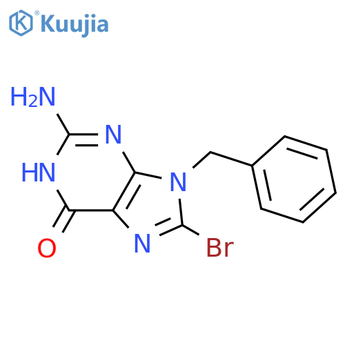 6H-Purin-6-one, 2-amino-8-bromo-1,9-dihydro-9-(phenylmethyl)- structure