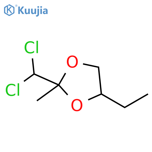 1,3-Dioxolane, 2-(dichloromethyl)-4-ethyl-2-methyl- structure
