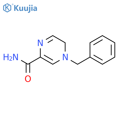 Pyrazinecarboxamide, 4,5-dihydro-4-(phenylmethyl)- structure