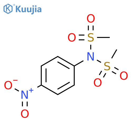 N-methanesulfonyl-N-(4-nitrophenyl)methanesulfonamide structure