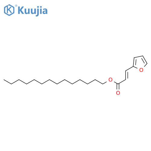 2-Propenoic acid, 3-(2-furanyl)-, tetradecyl ester structure