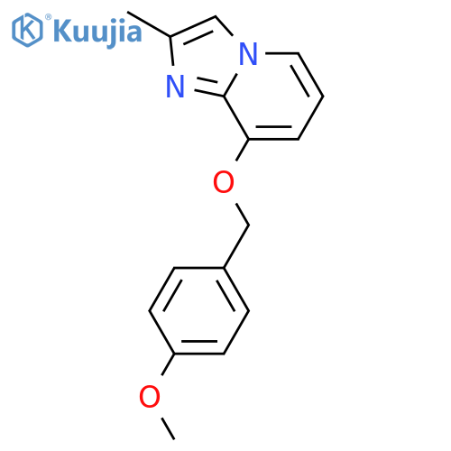 Imidazo[1,2-a]pyridine, 8-[(4-methoxyphenyl)methoxy]-2-methyl- structure