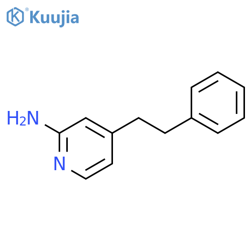 4-(2-phenylethyl)pyridin-2-amine structure