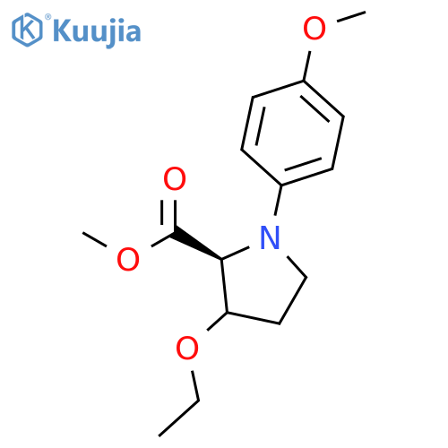 Proline, 3-ethoxy-1-(4-methoxyphenyl)-, methyl ester structure