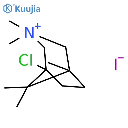 1-chloro-3,3,5,8,8-pentamethyl-3-azoniabicyclo[3.2.1]octane iodide structure