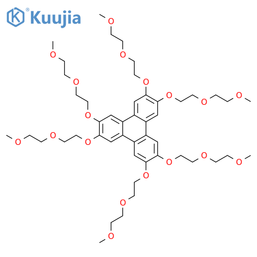 Triphenylene, 2,3,6,7,10,11-hexakis[2-(2-methoxyethoxy)ethoxy]- structure