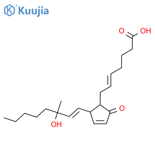 Prosta-5,10,13-trien-1-oicacid, 15-hydroxy-15-methyl-9-oxo-, (5Z,13E,15R)- (9CI) structure