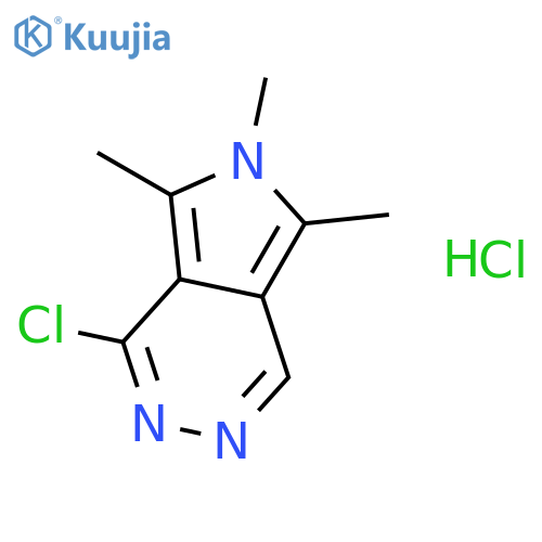 4-chloro-5,6,7-trimethyl-pyrrolo[3,4-d]pyridazine;hydrochloride structure