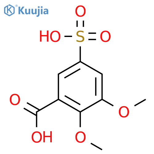 Benzoic acid,2,3-dimethoxy-5-sulfo- structure
