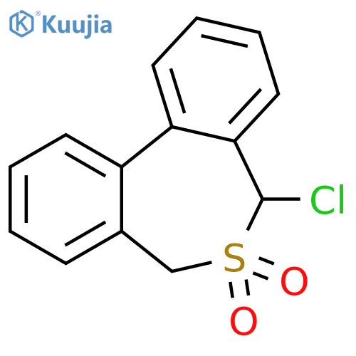 Dibenzo[c,e]thiepin, 5-chloro-5,7-dihydro-, 6,6-dioxide structure