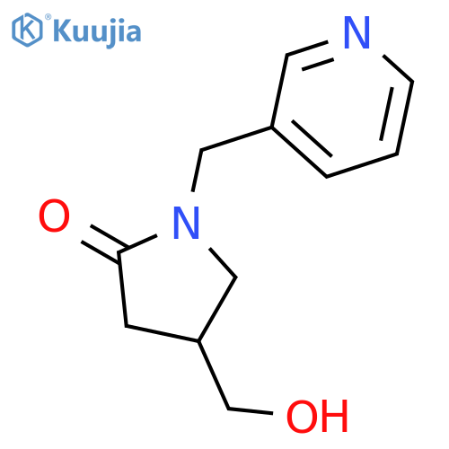 2-Pyrrolidinone, 4-(hydroxymethyl)-1-(3-pyridinylmethyl)- structure