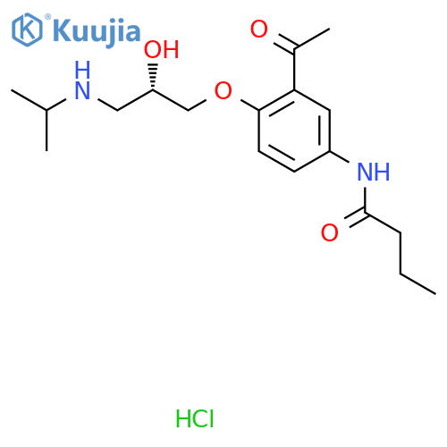 Acebutolol hydrochloride, (S)- structure