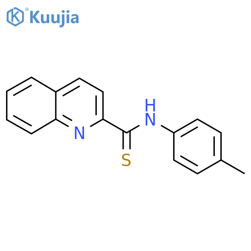 2-Quinolinecarbothioamide, N-(4-methylphenyl)- structure