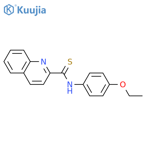 N-(4-ethoxyphenyl)quinoline-2-carbothioamide structure