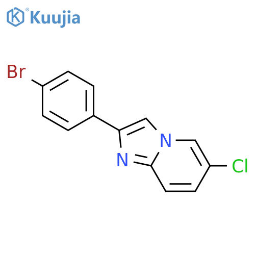 2-(4-bromophenyl)-6-chloroimidazo1,2-apyridine structure