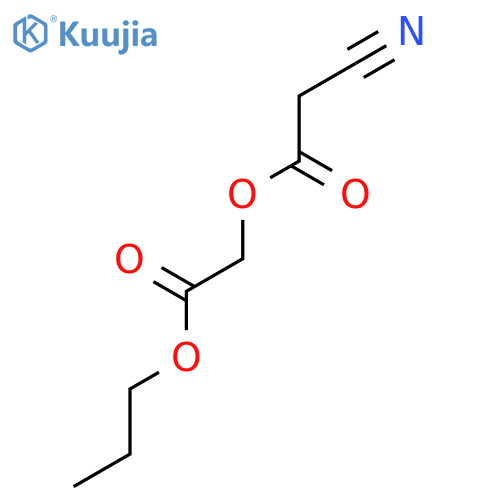 Acetic acid, cyano-, 2-oxo-2-propoxyethyl ester structure