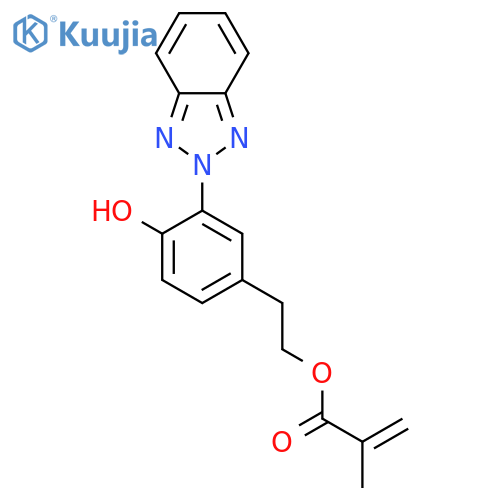 2-3-(Benzotriazol-2-yl)-4-hydroxyphenylethyl 2-methylprop-2-enoate structure