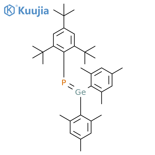 Phosphine, [bis(2,4,6-trimethylphenyl)germylene][2,4,6-tris(1,1-dimethylethyl)phenyl]- structure