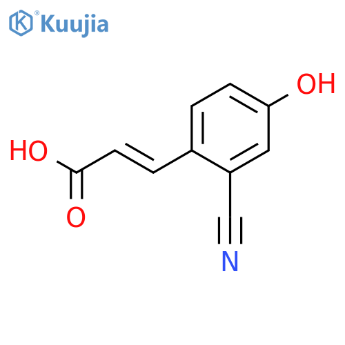 2-Propenoic acid, 3-(2-cyano-4-hydroxyphenyl)- structure