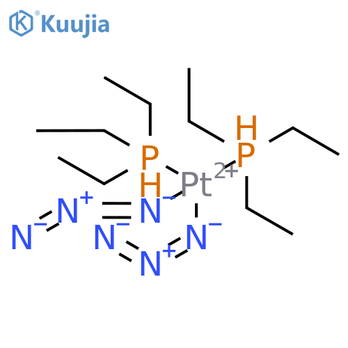 Platinum, diazidobis(triethylphosphine)- structure