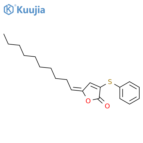 2(5H)-Furanone, 5-decylidene-3-(phenylthio)-, (E)- structure