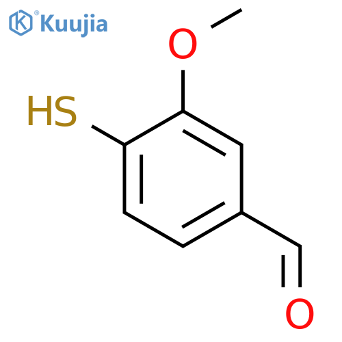 3-Methoxy-4-sulfanylbenzaldehyde structure
