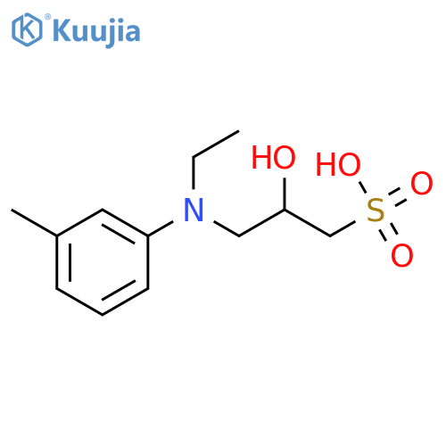 1-Propanesulfonic acid,3-[ethyl(3-methylphenyl)amino]-2-hydroxy- structure