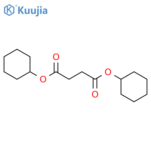 Butanedioic acid,1,4-dicyclohexyl ester structure
