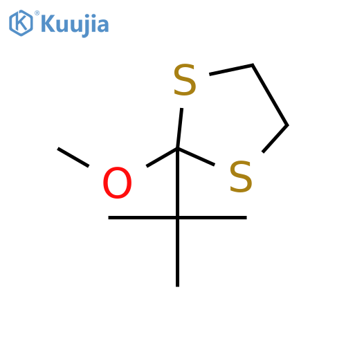 1,3-Dithiolane, 2-(1,1-dimethylethyl)-2-methoxy- structure