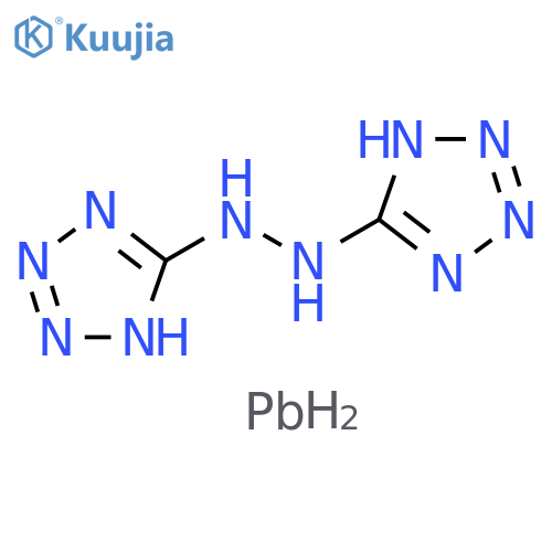 5H-Tetrazol-5-one, 1,2-dihydro-, (1H-tetrazol-5-yl)hydrazone, lead(2+) salt (1:1) (9CI) structure