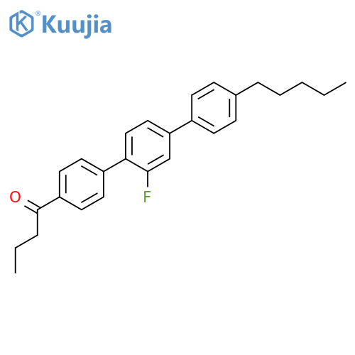 1-Butanone, 1-(2'-fluoro-4''-pentyl[1,1':4',1''-terphenyl]-4-yl)- structure