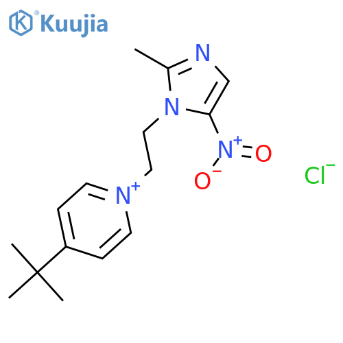 4-tert-butyl-1-[2-(2-methyl-5-nitro-1H-imidazol-1-yl)ethyl]pyridinium chloride structure