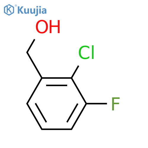 (2-Chloro-3-fluorophenyl)methanol structure