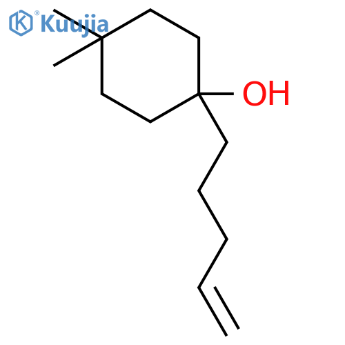 Cyclohexanol, 4,4-dimethyl-1-(4-pentenyl)- structure