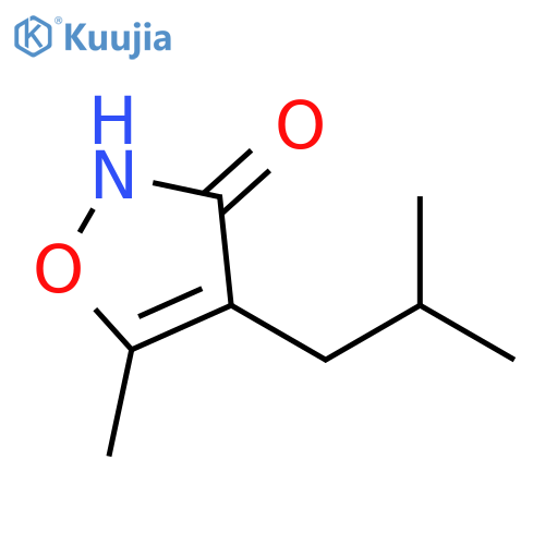 3(2H)-Isoxazolone,5-methyl-4-(2-methylpropyl)- structure