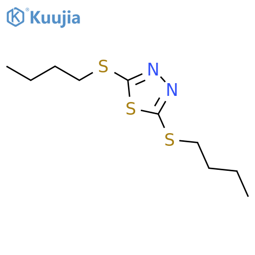 1,3,4-Thiadiazole, 2,5-bis(butylthio)- structure
