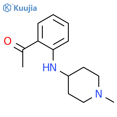 Ethanone, 1-[2-[(1-methyl-4-piperidinyl)amino]phenyl]- structure