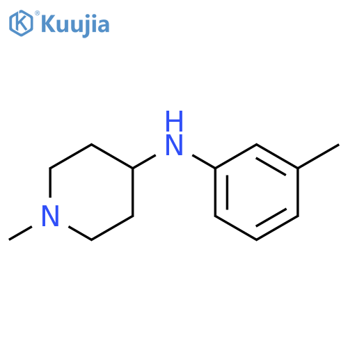 1-methyl-N-(3-methylphenyl)piperidin-4-amine structure